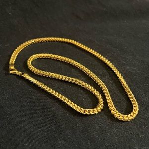 18k Gold PVD Franco chain